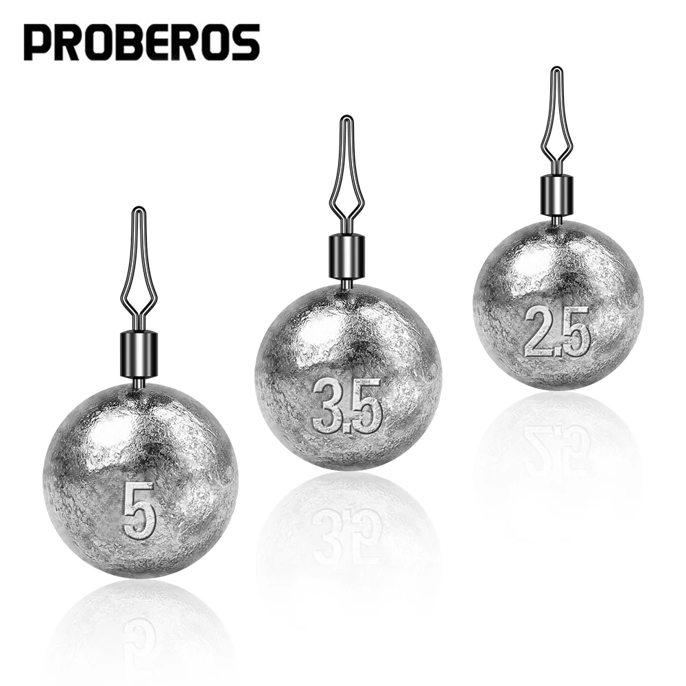 Fishing Quest - PROBEROS 50pcs 2.5-20g Round Lead Sinkers