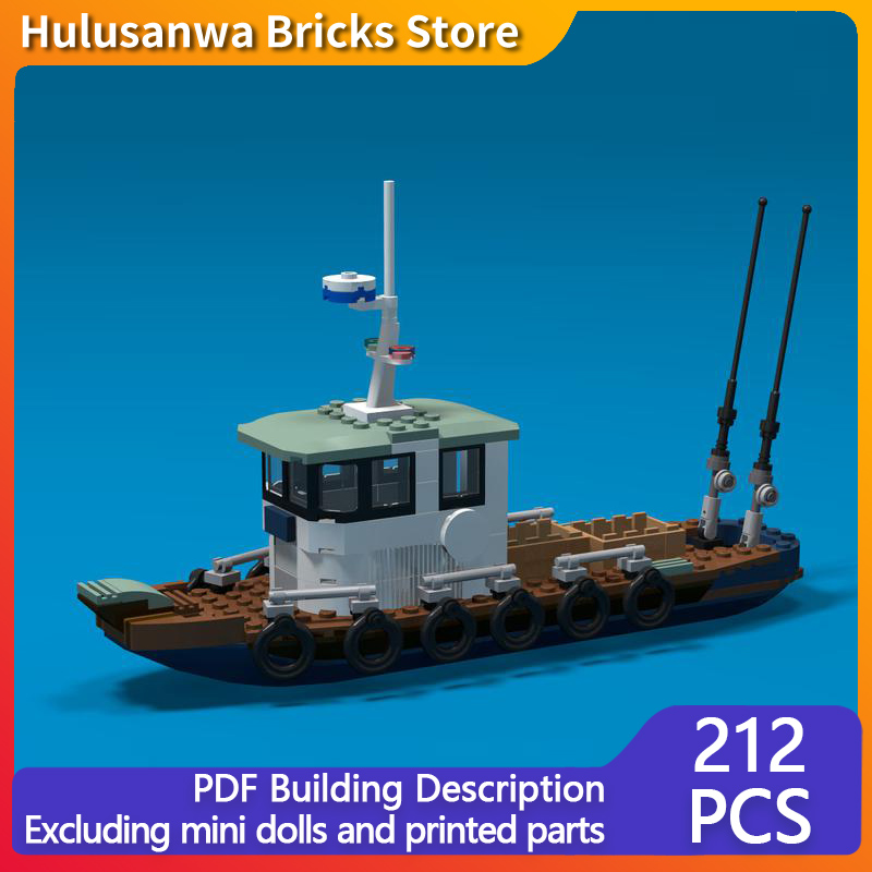 Fishing Equipment For 6 Year Old - Classic Fishing Boat Model MOC Building