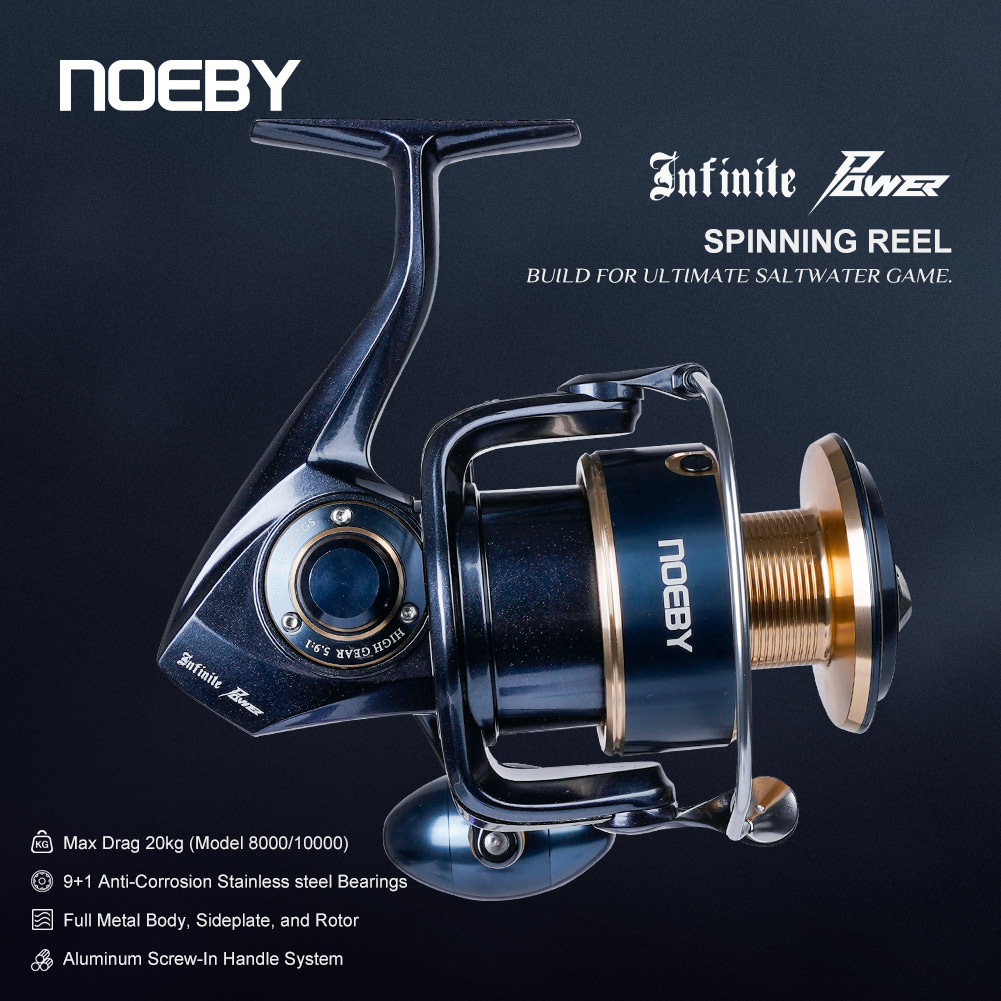 Noeby Infinite Power Spinning  - đánh giá và giá Abu Garcia Reel Max
