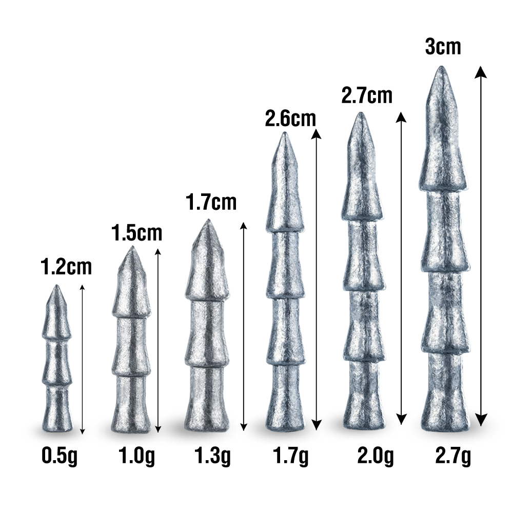 30Pcs Tungsten Nail Weights Hi - đánh giá và giá Fishing Quest