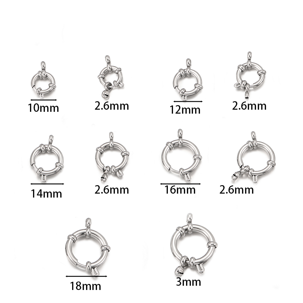 2pcs Stainless Steel Round Spr - đánh giá và giá Circle Hook Set