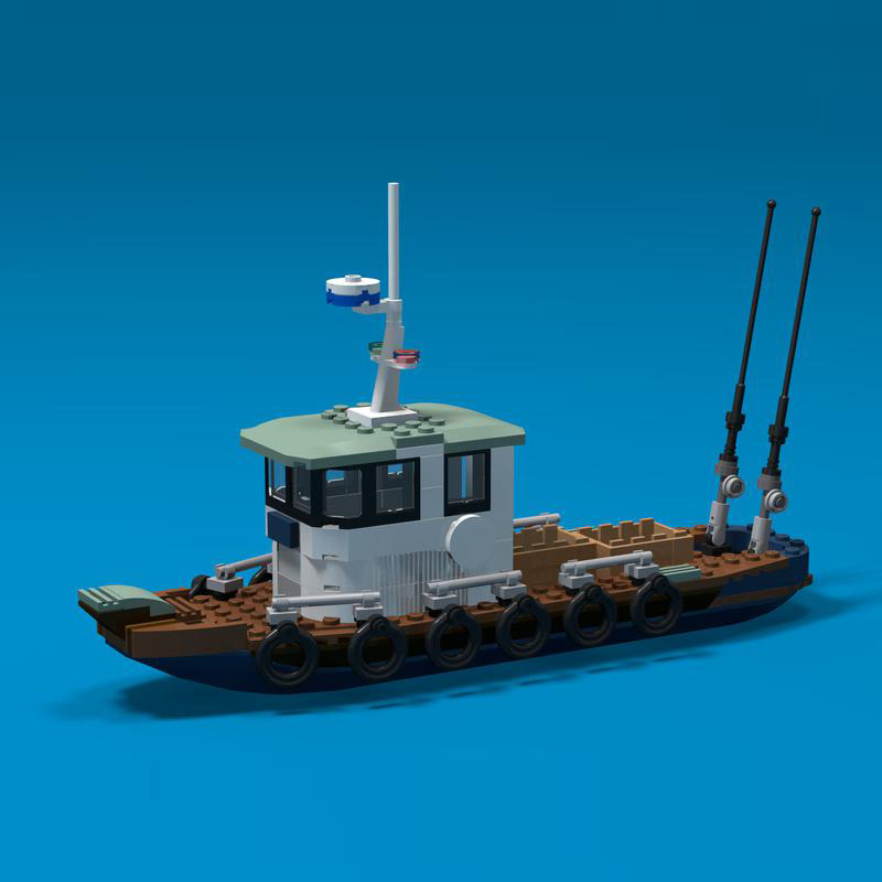 Classic Fishing Boat Model MOC - đánh giá và giá Fishing Equipment For 6 Year Old